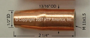 3 Tweco 21-50 Gas Nozzles f/ Mini-Mig & #1 - Picture 1 of 1