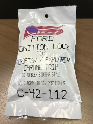 Cerradura de encendido ASP C-42-112 Ford para Aerostar/Explorer en bolsa sellada de fábrica Foto 1 de 2