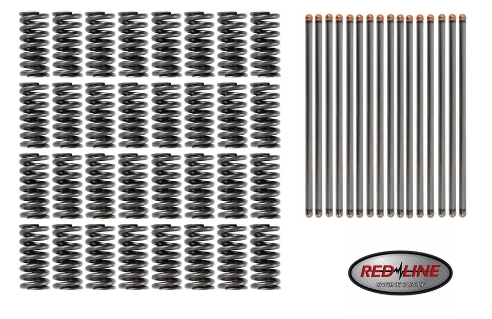 Juego de resortes de válvula y varillas de empuje para Ford Powerstroke 2003-2010 diésel 6,0 L 6,4 L  Foto 1 de 1