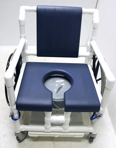 RCN DR100 XXL SB 56cm 200kg Duschrollstuhl Toilettenrollstuhl Rollstuhl TFS155 - Bild 1 von 7