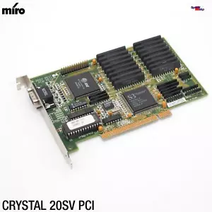 Miro Crystal 20SV PCI Rare Graphic Card 2MB Zoll RAM Video Card S3 Vision 964 - Picture 1 of 5