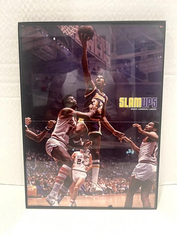 Magic Johnson & Lamar Odom Slam Ups Poster  11x15 Comes framed Cover