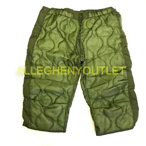 Military Cold Weather Field Pant Liners, M65 OD Green, LARGE Winter Trousers NEW - Picture 1 of 8