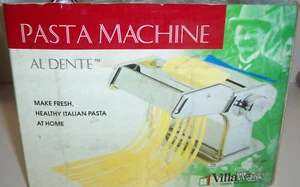 NEW VILLAWARE AL DENTE Pasta Machine No.177 w/Crank, Clamp, 7 Thickness Settings - Picture 1 of 3