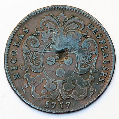 France Token 1717, CORPORATIONS (Clothiers and Wool weavers) Cover