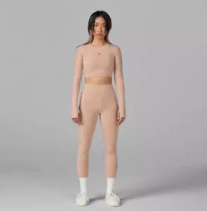 Adidas Stella McCartney TrueStrength 7/8 Tights Ash Pearl Sz XL(HB6054) NWT - Picture 1 of 11