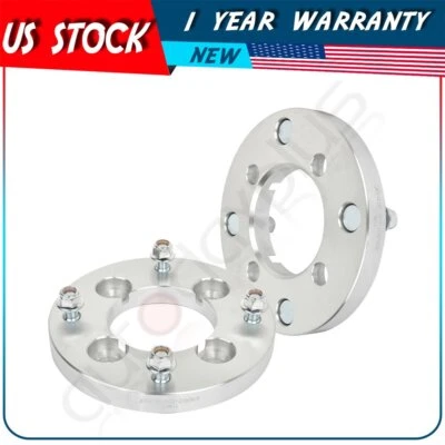 3/4" 4x110 to 4x137 10x1.25 studs silver 2x wheel spacers for Bombardier Traxter - Image 1 of 4