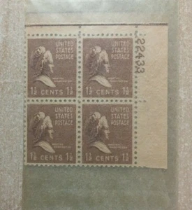 #805 1938 Martha Washington A lot of 25 Plate blocks of 4 Mint NH OG - Picture 1 of 1