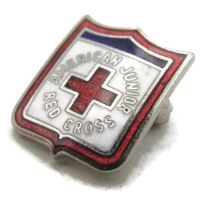 American Junior Red Cross Pin Vintage Shield Design - Picture 1 of 4