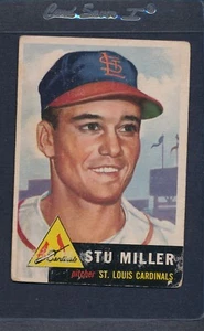 1953 Topps #183 Stu Miller Cardinals Poor *1418 - Picture 1 of 1