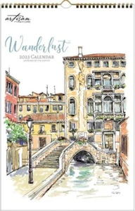2023 Poster Calendar, Wanderlust The LANG Companies, Art By Tim Coffey - 17 x 11 - Picture 1 of 3