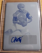 2020 CHRISTOPHER KATZ  RC AUTO #1/1 Leaf Perfect Game  YELLOW PRINTING PLATE 