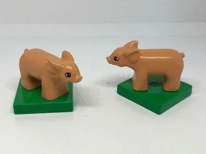 LEGO Duplo : 2x Cochon Bébé - Réf 75726c01pb01 - Set 9173 9133 9174 9131 9233 - Imagen 1 de 1