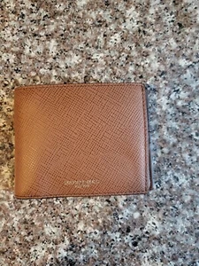 MICHAEL MICHAEL KORS Men’s Andy Leather L-Fold Wallet With ID - Luggage NWT - Picture 1 of 7