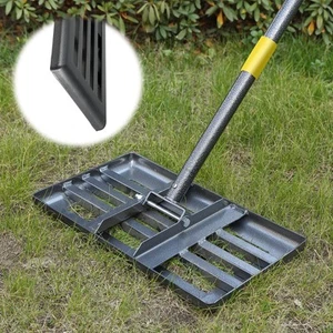Lawn Leveling Rake with Smooth Edge,Heavy Duty 17"x10" Lawn Leveling Rake wit... - Picture 1 of 6