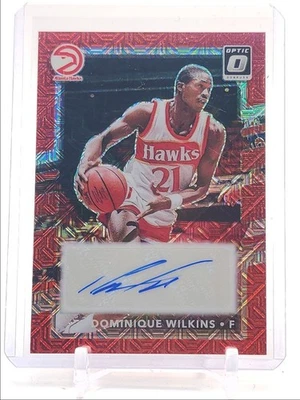 DOMINIQUE WILKINS 2024-25 DONRUSS OPTIC RETRO SERIES ROJO ELECCIÓN AUTOMÁTICO Q4945 Foto 1 de 2