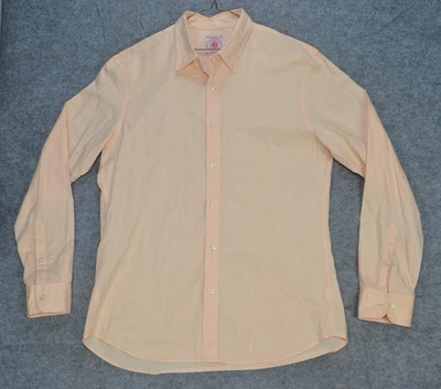 J. Press Trunk Club Dress Shirt Mens XL Peach Oxford Cotton Button Down Vintage - Image 1 of 4