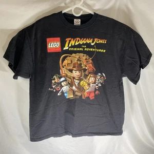 Vintage LEGO Indiana Jones T-Shirt XLarge Cartoon Film Videospiel Promo 2008 - Bild 1 von 4