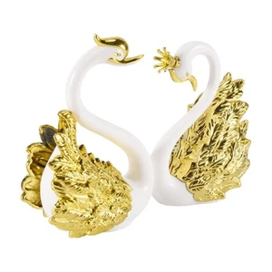 2 Pieces of Swan Ornaments Figurines,Swan Cake Decoration,Car Figurines3285 - Picture 1 of 7