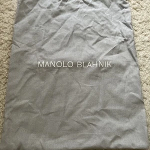 Manolo Blahnik Kordelzug Staubbeutel Handtasche Schuhe Aufbewahrung Abdeckung 10,5"x 13 - Bild 1 von 3