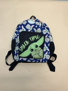 Bioworld Baby Yoda “SNACK TIME” Child’s Star Wars Backpack Small - Picture 1 of 8