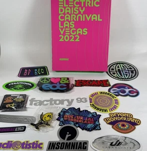 EDC Electric Daisy Carnival Las Vegas 2022 Sticker & Pins - ohne Booklet oder Tix - Bild 1 von 18