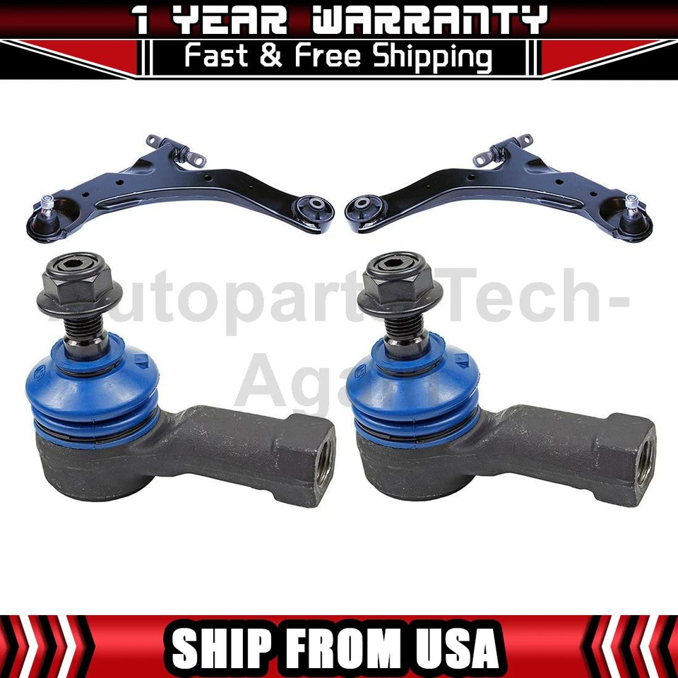 4 рычага управления передним анкерным стержнем Mevotech подходят для Hyundai Tiburon 2003–2004 годов выпуска - Изображение 1 из 4