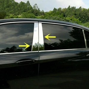 Car Pillar Post Decora Window Molding Cover Sticker For 2013-17 Honda Accord 9th - Picture 1 of 10