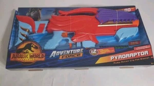 Jurassic World Adventure Force Pyroraptor Pump Action Clip-Fed Dart Blaster - Picture 1 of 3