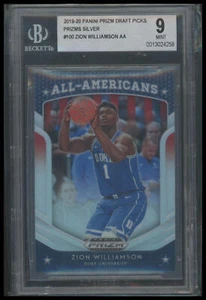 2019 Panini Prizm Draft Picks #100 Zion Williamson Prizms Silver BGS 9 - Picture 1 of 2