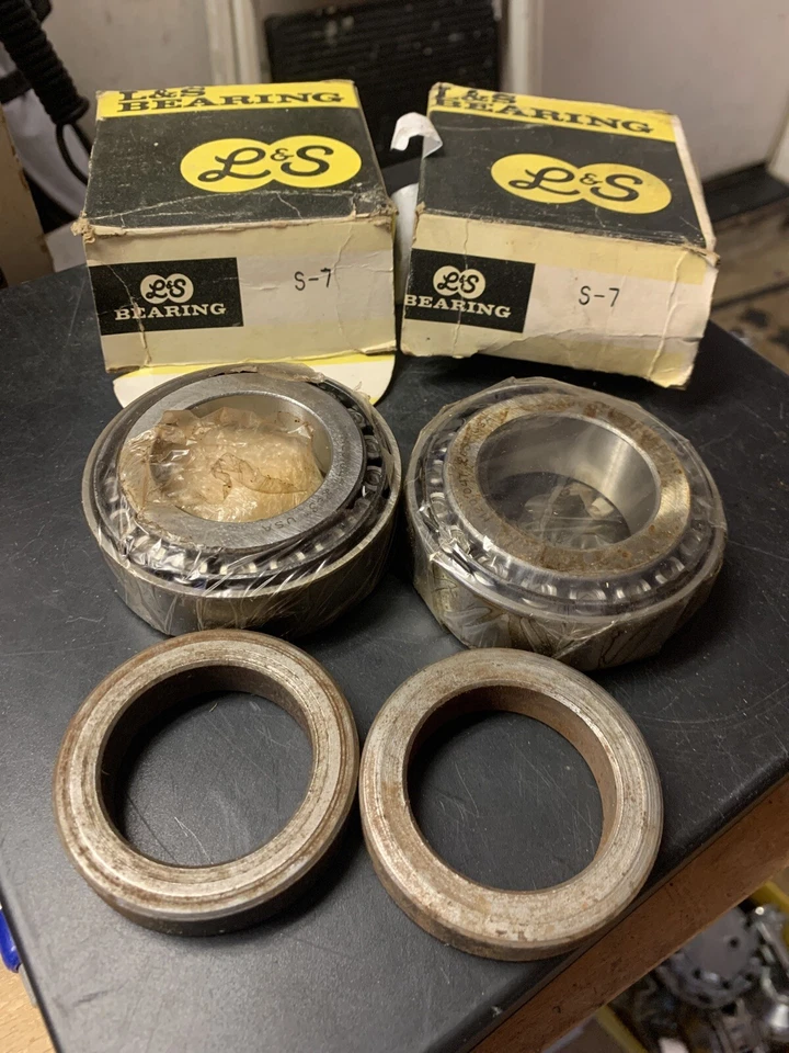 L&S S-7 Delco 轮轴承 2 件套前部全新适用于雪佛兰 Le Sabre — 第 1/4 张图片