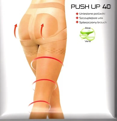 Push-up figurformende Mieder-Strumpfhose 40 den Bauch weg mit Aloe Vera Lycra - Bild 1 von 4