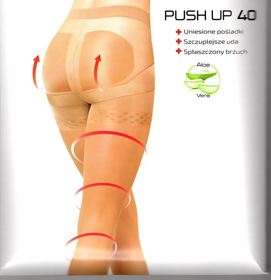 Push-up figurformende Mieder-Strumpfhose 40 den Bauch weg mit Aloe Vera Lycra - Bild 1 von 4