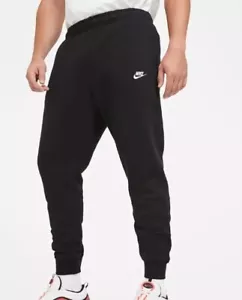 NIKE CLUB MEN'S FLEECE COTTON SWEATPANTS JOGGERS BOTTOM - Picture 1 of 3
