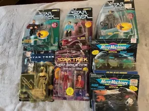 Star Trek Action Figure including 2 Micro Machines NIB Lot 7 - Picture 1 of 12