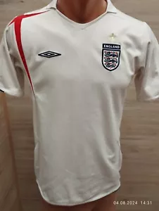 Umbro England Nationalmannschaft Fußball Fußball Trikot Heim weiß Jungen XL 2005 2007 - Bild 1 von 6