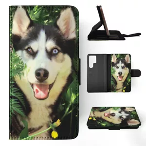 FLIP CASE FOR SAMSUNG GALAXY|SIBERIAN HUSKY DOG 7 - Picture 1 of 120