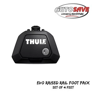 Thule 710410 Evo Raised Rail Foot Pack / Footpack (Set of 4 Feet) *NEW IN STOCK* - Picture 1 of 5