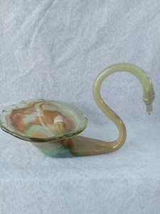 Murano Style Swan Centerpiece - Picture 1 of 4