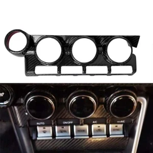 Carbon Fiber Center Console Panel Cover Trim for Toyota GR86/Subaru BRZ 2022-24 - Picture 1 of 6