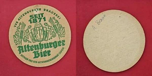 VEB Altenburger grüne Schrift Brauerei Bierdeckel Coaster Beermat - Bild 1 von 1