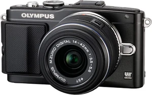Olympus PEN Lite -PL5 16.1MP Digitalkamera - Kit mit AF 14-42 mm Objektiv +Blitz - Bild 1 von 3