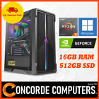 Amd Ryzen 5 5500 Gaming Nvidia Geforce Graphics 16Gb Ram 512Gb Ssd Desktop Pc