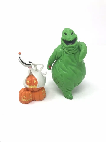 Nightmare Before Christmas Oogie Boogie & Zero Pvc Figures Touchstone Cover