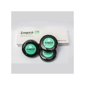 Longrich Natural Essence Bamboo Charcoal Brightening Black Soap,Acne Cure 100gx9 - Picture 1 of 1