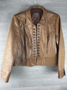 Doppel D Ranch Lederjacke - hellbraun - Größe XL - Bild 1 von 8