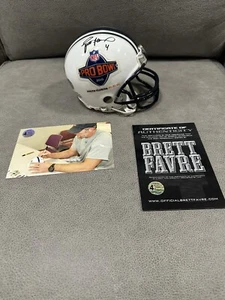 BRETT FAVRE Signed 2010 PRO BOWL Mini Helmet BFA COA HOF Packers RARE GOAT - Picture 1 of 12
