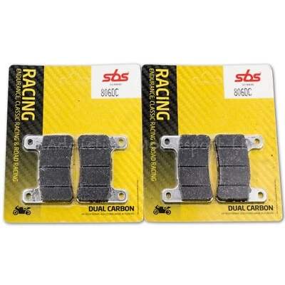 2 пары двойных углеродных передних тормозных колодок Suzuki DL1000 V-Strom 2014-19 SBS 806DC - Изображение 1 из 3