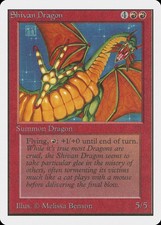 Shivan Dragon Unlimited PLD Red Rare MAGIC THE GATHERING MTG CARD ABUGames