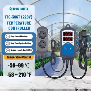 INKBIRD ITC-306T Regulator temperatury Gady Programowalne termostaty Ogrzewanie - Zdjęcie 1 z 14